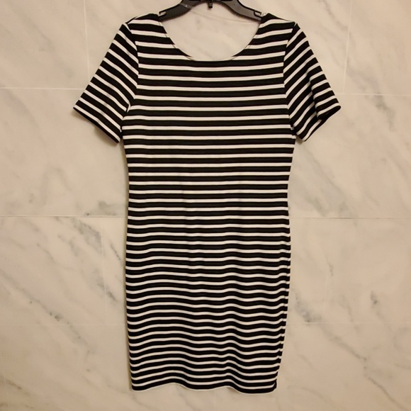 SANCTUARY BLACK AND WHITE COTTON DRESS - Picture 3 of 8